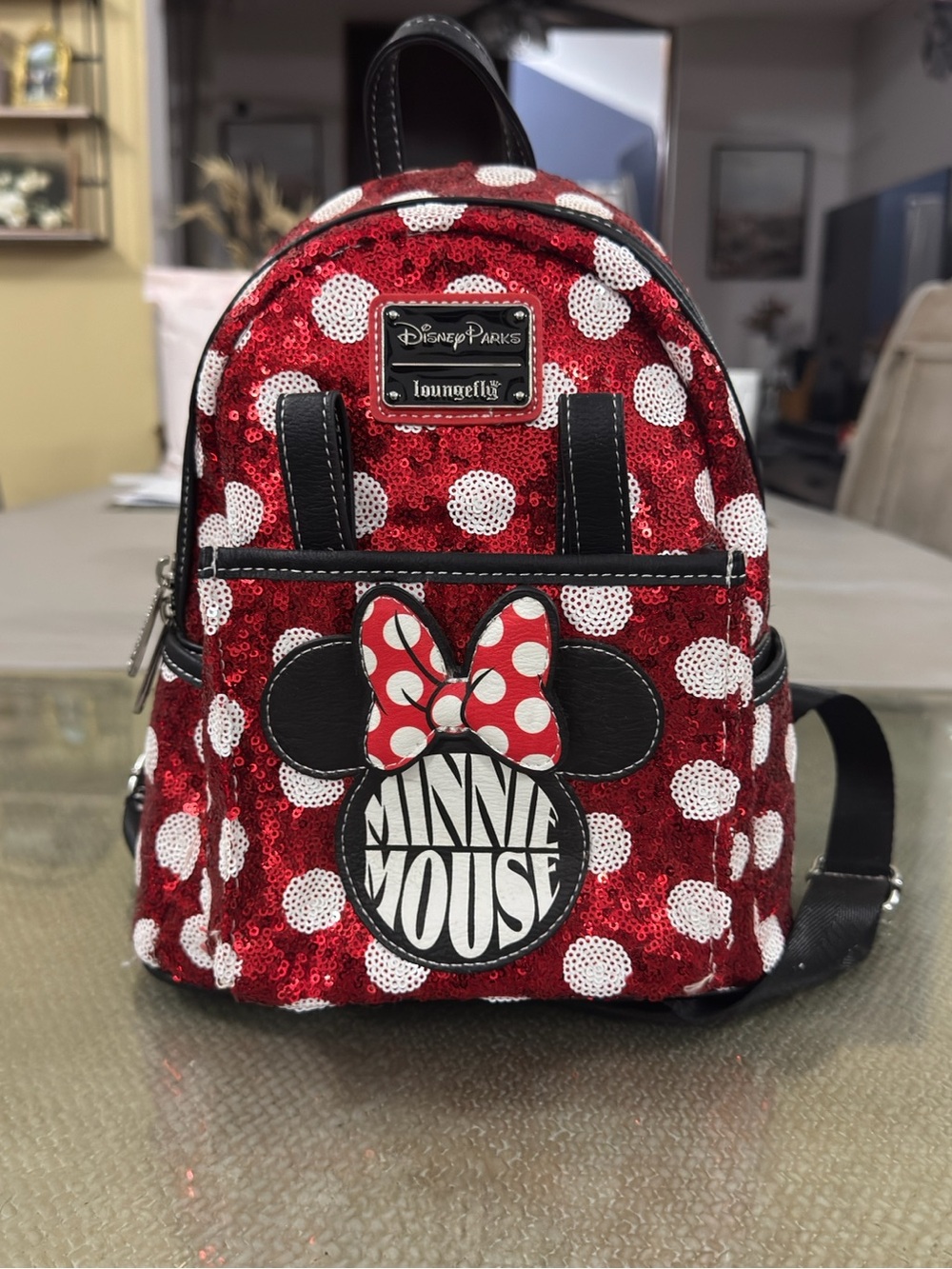 Loungefly Minnie sequin bag